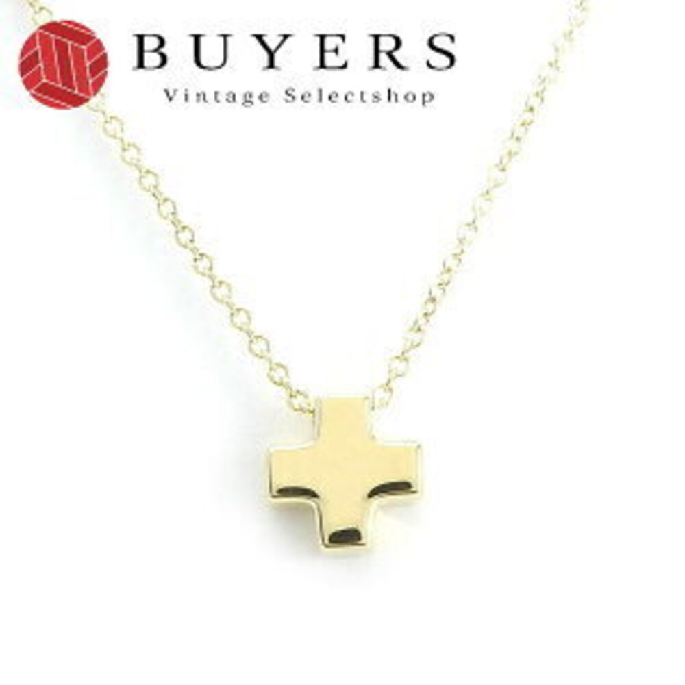 Tiffany Roman Cross necklace yellow gold pendant Co